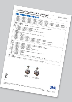 Front page of datasheet for TJ Cryogenic